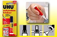 ��������� (������������) ���� � ������� UHU Sekundenkleber Blitzschnell Pipette